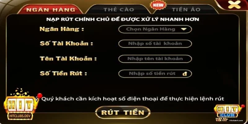 Khám phá tính năng rút tiền hiện đại tại cổng game
