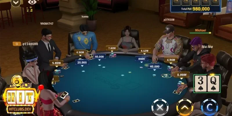 Trải nghiệm người chơi được nâng tầm trong game bài Poker 3D